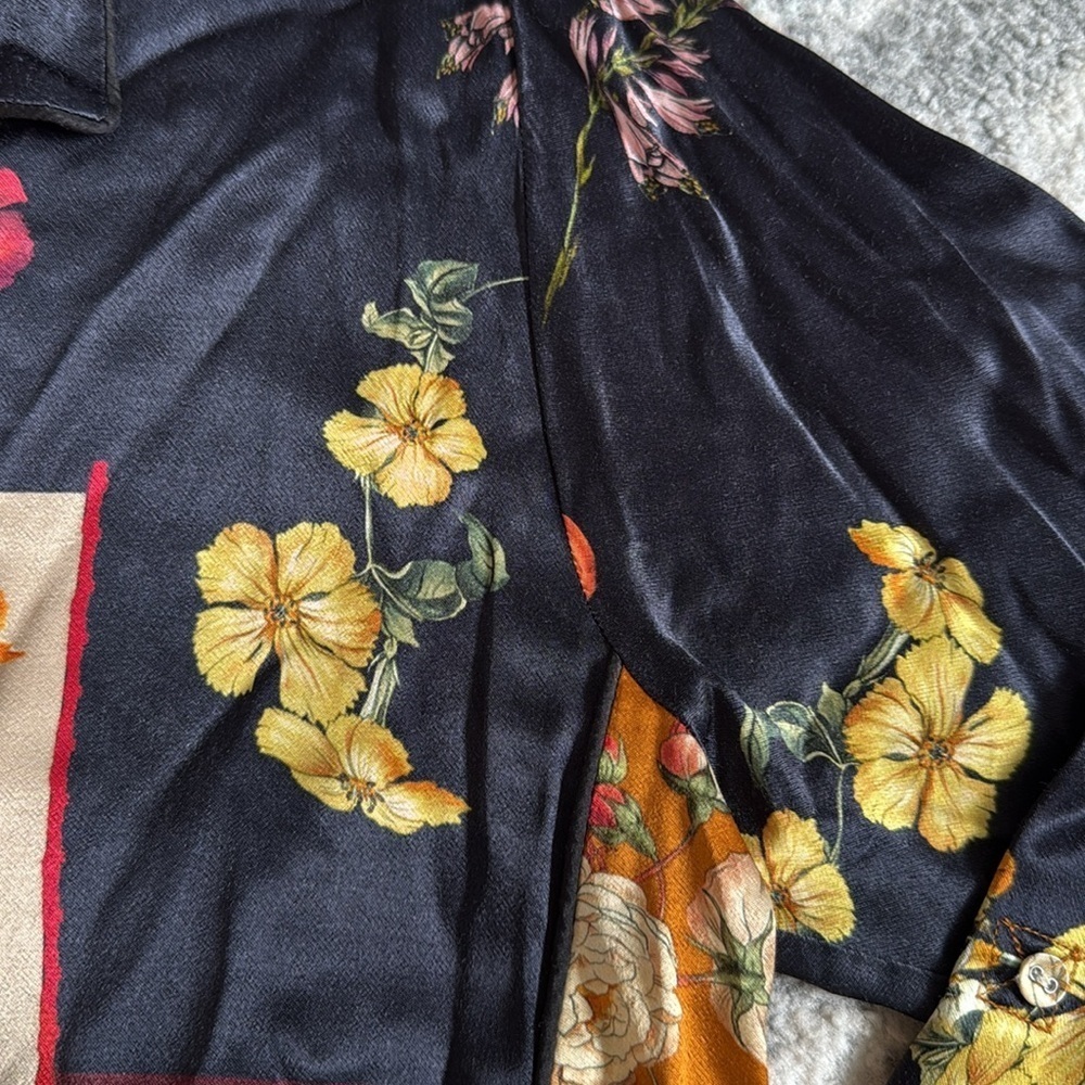 Johnny Was Floral Button Down Shirt - Picture 8 of 13